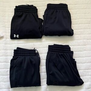 Under armour men’s Black Jogger Sweatpants - 4 Pack